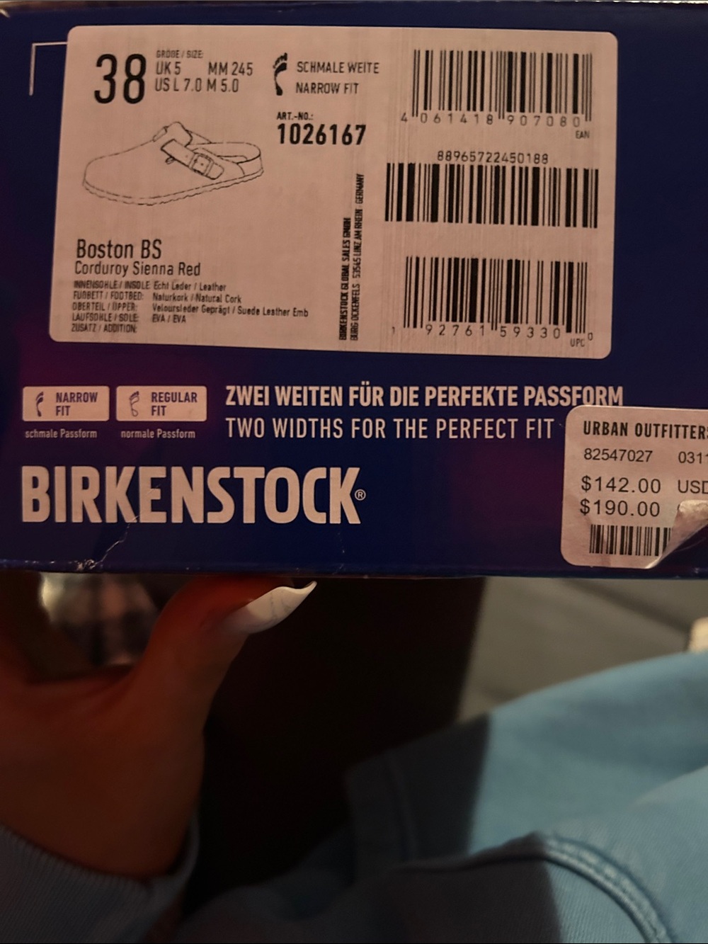 New Birkenstock Boston Clog Sienna Red Size 7 - Picture 6 of 6